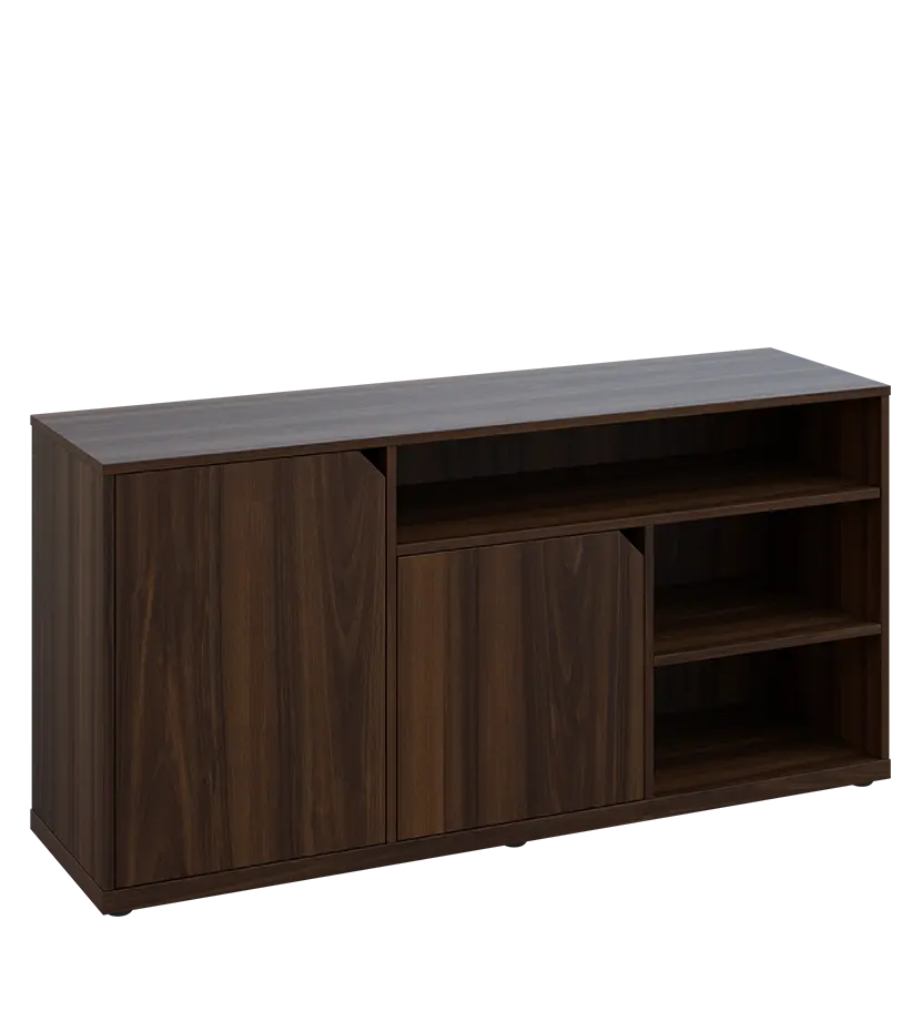 KU2-15DN3 L skříňka nízká 2-dveřová, nika, 740x1522x400, provedení levé, ořech královský